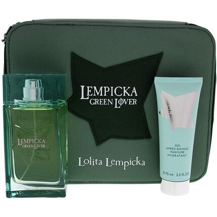 Dovanų rinkinys Lolita lempicka green lover: EDT 100 ml, balzamas po skutimosi 75 ml, maišelis kaina ir informacija | Kvepalai vyrams | pigu.lt