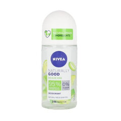 Rutulinis dezodorantas Nivea Naturally good organic aloe vera roll on, 50 ml kaina ir informacija | Dezodorantai | pigu.lt