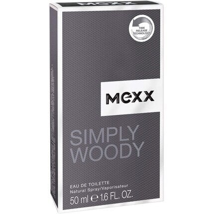 Tualetinis vanduo Simply Woody By Mexx EDT vyrams, 50ml kaina ir informacija | Kvepalai vyrams | pigu.lt
