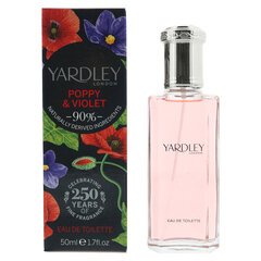 Tualetinis vanduo Yardley poppy violet EDT moterims, 50ml цена и информация | Женские духи | pigu.lt