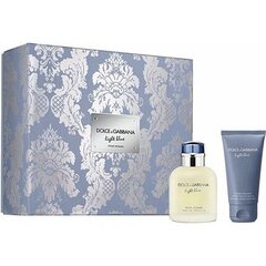 Rinkinys Dolce & Gabbana Light Blue Pour Homme vyrams: tualetinis vanduo EDT, 75 ml + balzamas po skutimosi, 50 ml цена и информация | Мужские духи | pigu.lt