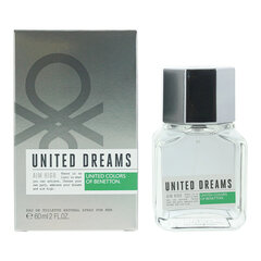 Tualetinis vanduo Benetton united dreams aim high EDT vyrams, 60 ml цена и информация | Мужские духи | pigu.lt