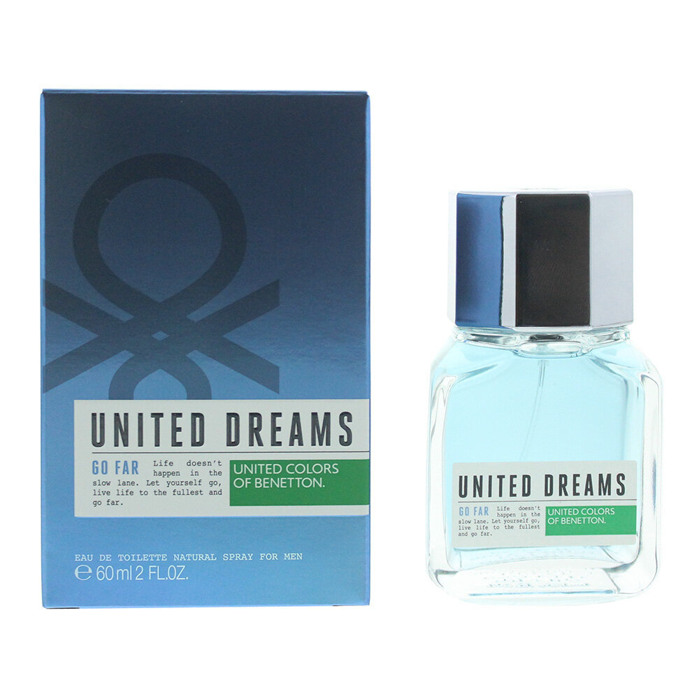 Tualetinis vanduo Benetton united dreams go far 60ml kaina ir informacija | Kvepalai moterims | pigu.lt