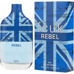 Tualetinis vanduo FCUK Rebel Him EDT vyrams, 100 ml kaina ir informacija | Kvepalai vyrams | pigu.lt