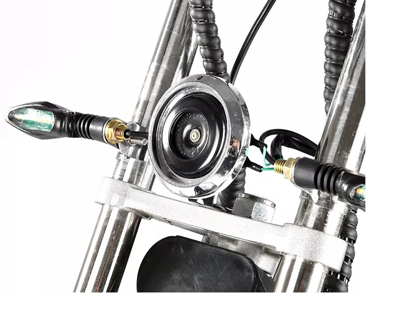 Elektrinis dviratis mopedas CP1.6, 1500 W, 20 Ah, juodas kaina ir informacija | Elektriniai motoroleriai | pigu.lt