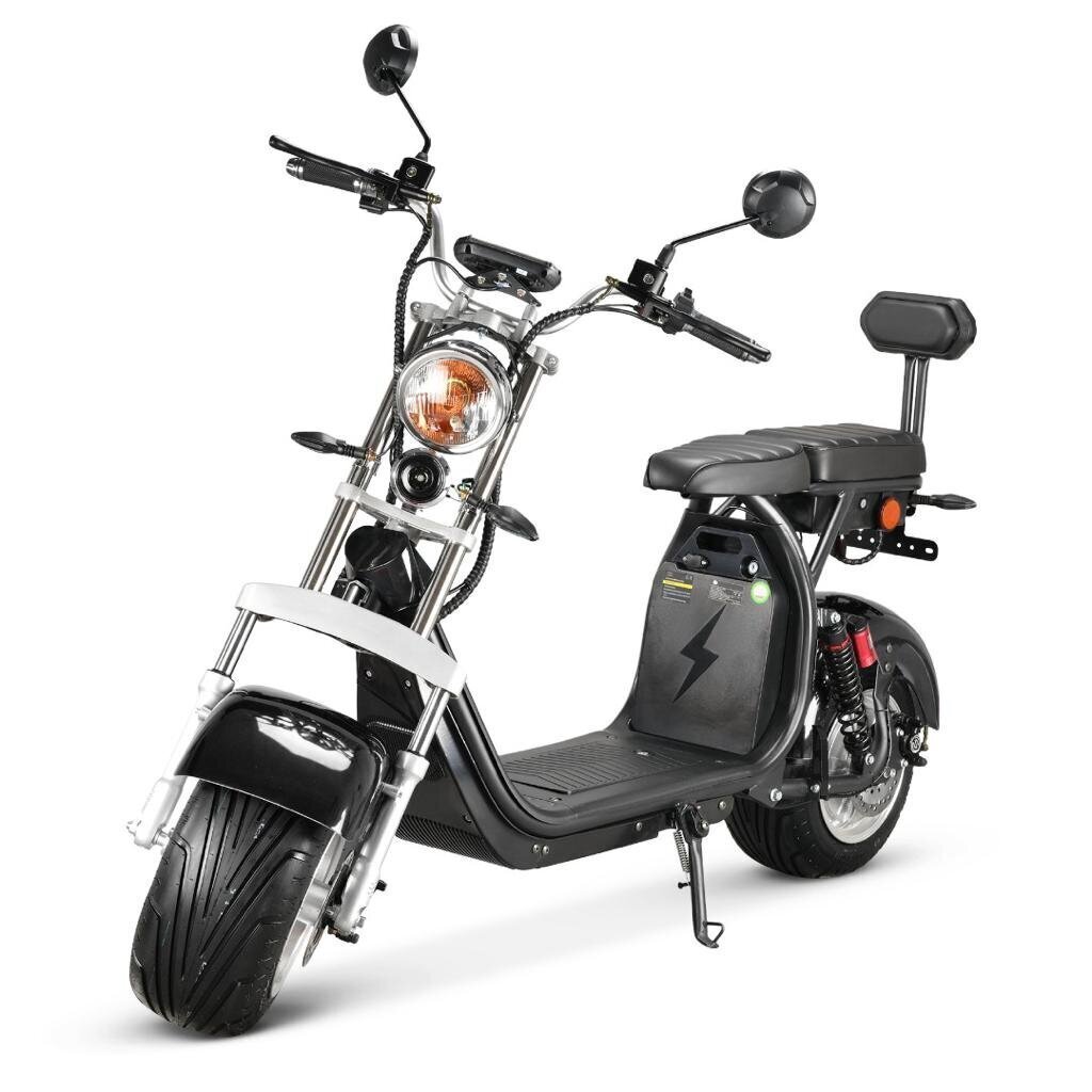 Elektrinis dviratis mopedas CP1.6, 1500 W, 20 Ah, juodas kaina | pigu.lt