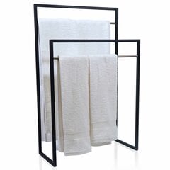 Металлическая вешалка для полотенец цена и информация | Набор акскссуаров для ванной | pigu.lt