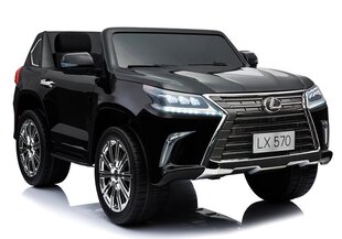 Elektromobilis vaikams LEXUS DK-LX570, juodas lakuotas kaina ir informacija | Elektromobiliai vaikams | pigu.lt