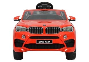 Elektromobilis vaikams BMW X5 M, raudonas kaina ir informacija | Elektromobiliai vaikams | pigu.lt