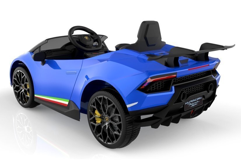 Elektromobilis vaikams Lamborghini Huracan, mėlynas kaina ir informacija | Elektromobiliai vaikams | pigu.lt