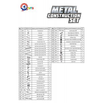 Metalinis konstruktorius rinkinys Technok 2353 цена и информация | Konstruktoriai ir kaladėlės | pigu.lt