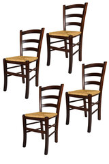 Kėdė Venezia, 4 vnt, rudos kaina ir informacija | Virtuvės ir valgomojo kėdės | pigu.lt