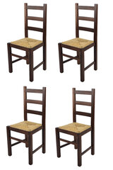 Kėdė Rustica, 4 vnt, rudos kaina ir informacija | Virtuvės ir valgomojo kėdės | pigu.lt
