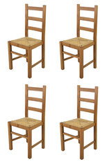 Kėdė Rustica, 4 vnt, rudos kaina ir informacija | Virtuvės ir valgomojo kėdės | pigu.lt