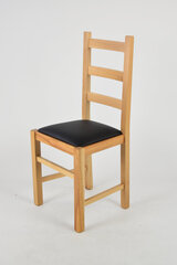 Tommychairs - набор из 4 стульев RUSTICA структура из бука дубового цвета и сиденье из дерева цена и информация | Стулья для кухни и столовой | pigu.lt