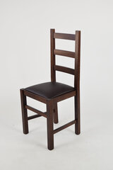 Tommychairs - стул RUSTICA структура из бука темно-орехового цвета, сиденье из  эко-кожей моккo цена и информация | Стулья для кухни и столовой | pigu.lt