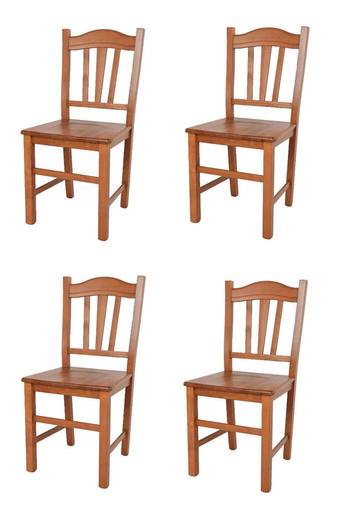 Kėdė Silvana, 4 vnt, rudos kaina ir informacija | Virtuvės ir valgomojo kėdės | pigu.lt