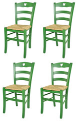 Kėdė Cuore, 4 vnt, žalios kaina ir informacija | Virtuvės ir valgomojo kėdės | pigu.lt