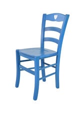 Tommychairs - стул CUORE, структура из бука окрашенная в синый-анилин и сиденье из дерева цена и информация | Стулья для кухни и столовой | pigu.lt
