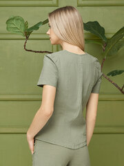 Tampraus lino palaidinė Lega MK93, žalia kaina ir informacija | Palaidinės, marškiniai moterims | pigu.lt