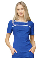 Tampraus lino palaidinė Lega MK92, mėlyna kaina ir informacija | Palaidinės, marškiniai moterims | pigu.lt