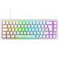 Klaviatūra Xtrfy K5 Compact, RGB, skaidriai balta, UK kaina ir informacija | Klaviatūros | pigu.lt