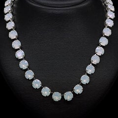 Kaklo papuošalas moterims DiamondSky „Classic (White Opal)“ su Swarovski kristalais kaina ir informacija | Kaklo papuošalai | pigu.lt