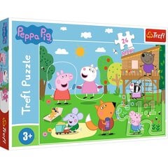 TDėlionė Trefl Peppa Pig (Kiaulytė Pepa), 24 det. kaina ir informacija | Dėlionės (puzzle) | pigu.lt