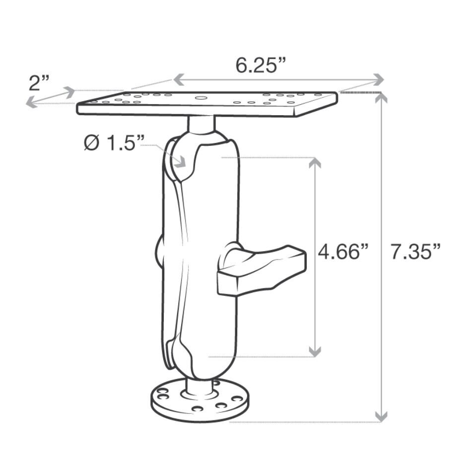 RAM Mounts rankena RAM-111U kaina ir informacija | Telefono laikikliai | pigu.lt