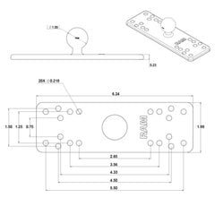 RAM RAM-B-111U kaina ir informacija | Telefono laikikliai | pigu.lt