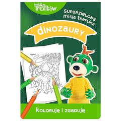 žalioji misija treflic – dinozaurai kaina ir informacija | Spalvinimo knygelės | pigu.lt