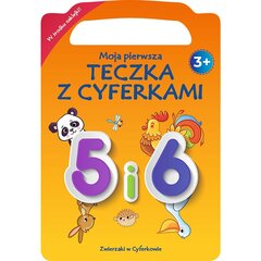 животные с циферками - цифры 5 и 6 цена и информация | Книжки - раскраски | pigu.lt