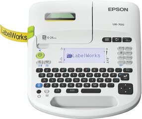 Принтер для этикеток Epson Label Works LW-700 (континентальный адаптер переменного тока QWERTY) цена и информация | Принтеры | pigu.lt