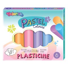 Plastilinas Colorino Pastel, 6 pastelinių spalvų kaina ir informacija | Piešimo, tapybos, lipdymo reikmenys | pigu.lt