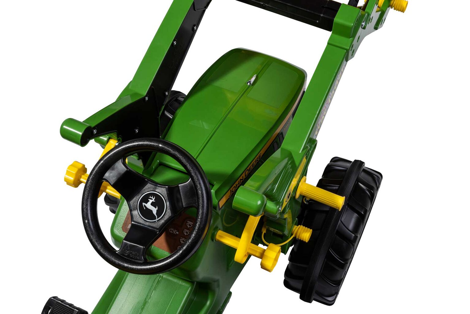 RollyFarmtrac John Deere 7310R pedalinis traktorius su priekiniu kaušu kaina ir informacija | Žaislai berniukams | pigu.lt