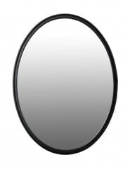 Настенное зеркало матц овальное 80 х 60 см сталь/стекло черное - цена и информация | Зеркала | pigu.lt
