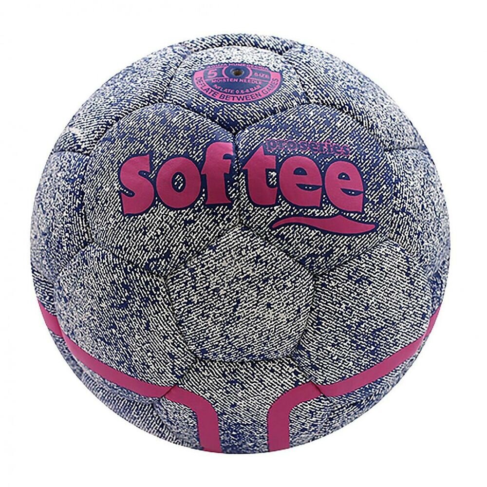 Futbolo kamuolys DENIM Softee 80663 Rožinė kaina ir informacija | Futbolo kamuoliai | pigu.lt