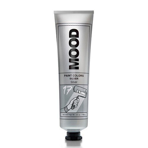 Pusiau ilgalaikiai plaukų dažai Mood Paint Colour Silver, 100 ml. цена и информация | Plaukų dažai | pigu.lt