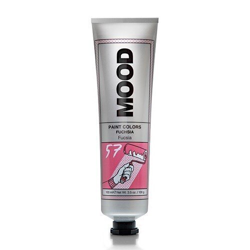 Pusiau ilgalaikiai plaukų dažai Mood Paint Colour Fuchsia, 100 ml. цена и информация | Plaukų dažai | pigu.lt