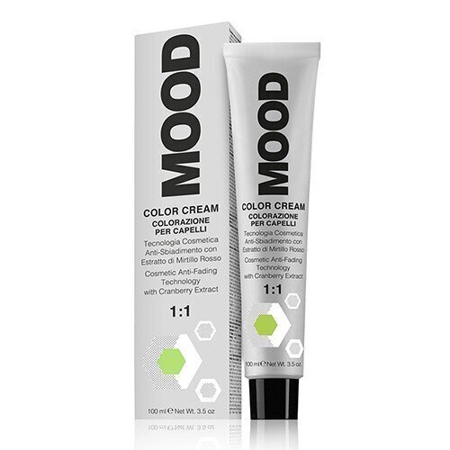 Plaukų dažai Mood Color Cream Green Anti-Red, 100 ml. цена и информация | Plaukų dažai | pigu.lt