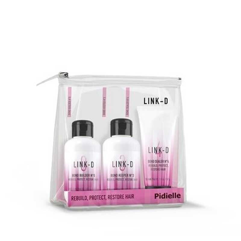 Kelioninis plaukų priežiūros priemonių rinkinys Link-D Travel Kit: šampūnas, 100 ml + kaukė, 100 ml + serumas, 50 ml цена и информация | Šampūnai | pigu.lt