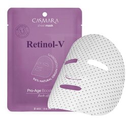 Veido kaukė Casmara Pro Age Booster Sheet Mask Retinol, 1 vnt. цена и информация | Маски для лица, патчи для глаз | pigu.lt