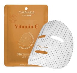 Skaistinamoji veido kaukė Casmara Glow Booster Sheet Mask Vitamin C, 1 vnt. kaina ir informacija | Veido kaukės, paakių kaukės | pigu.lt