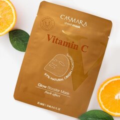 Skaistinamoji veido kaukė Casmara Glow Booster Sheet Mask Vitamin C, 1 vnt. цена и информация | Маски для лица, патчи для глаз | pigu.lt