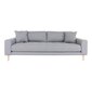 Trivietė sofa Lido, šviesiai pilka kaina ir informacija | Sofos | pigu.lt