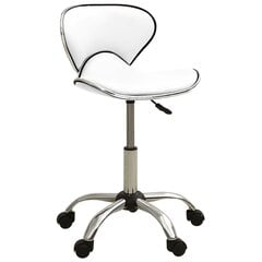 Biuro kėdė, balta, dirbtinė oda (323673) цена и информация | Офисные кресла | pigu.lt