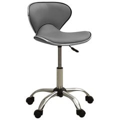Biuro kėdė, pilka, dirbtinė oda (323678) цена и информация | Офисные кресла | pigu.lt