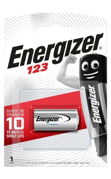 Elementas ENERGIZER 123 Lithium 3V B1, 1500 mAh Photo kaina ir informacija | Elementai | pigu.lt