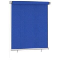 vidaXL Lauko roletas, mėlynos spalvos, 120x140cm, HDPE kaina ir informacija | Žaliuzės | pigu.lt