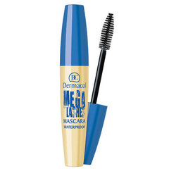 Blakstienų tušas Dermacol Mega Lashes Mascara Waterproof Black, 12.5 ml kaina ir informacija | Akių šešėliai, pieštukai, blakstienų tušai, serumai | pigu.lt